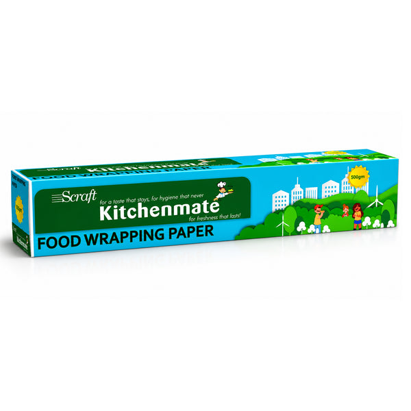 KitchenMate Food Wrapping Butter Paper Roll | 40 Metres | 11 Microns (Pack of 3)