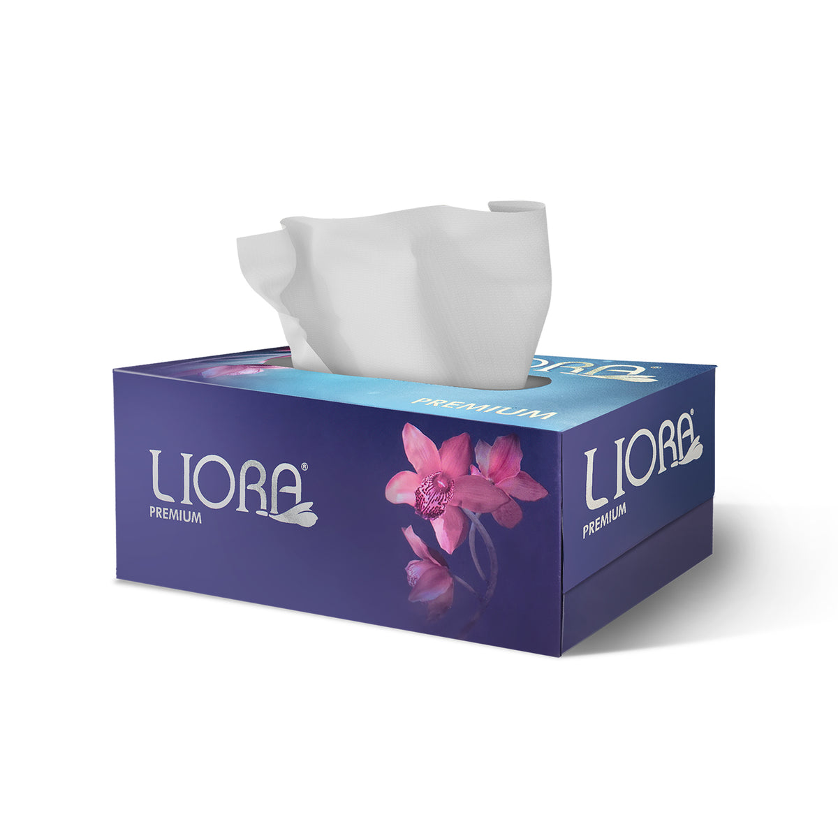 Liora 2 Ply Soft Facial Tissue Box | 100 Pulls (Pack of 2)