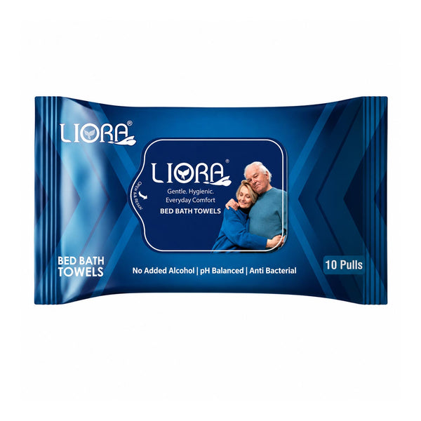 Liora Bed Bath Towel Wipes | 10 Pulls (Pack of 2)