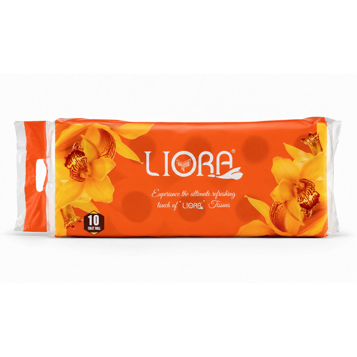 Liora 3 Ply Toilet Paper Roll | 235 Pulls × 10 Rolls | 2,350 Pulls (Pack of 2)