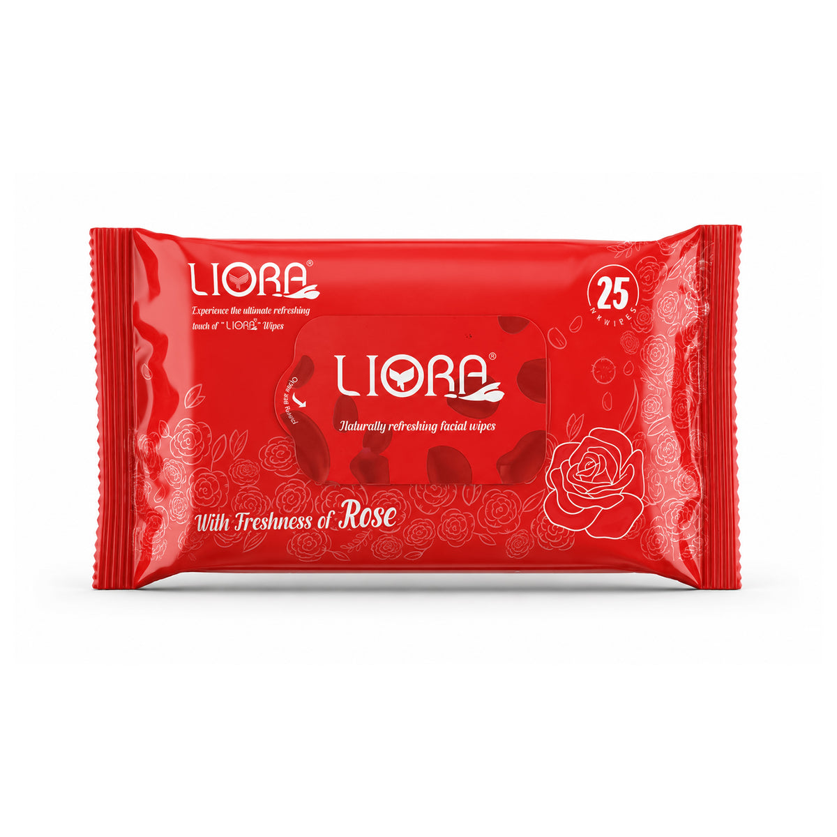 Liora Rose Wet Wipes | 25 Wipes (Pack of 2)