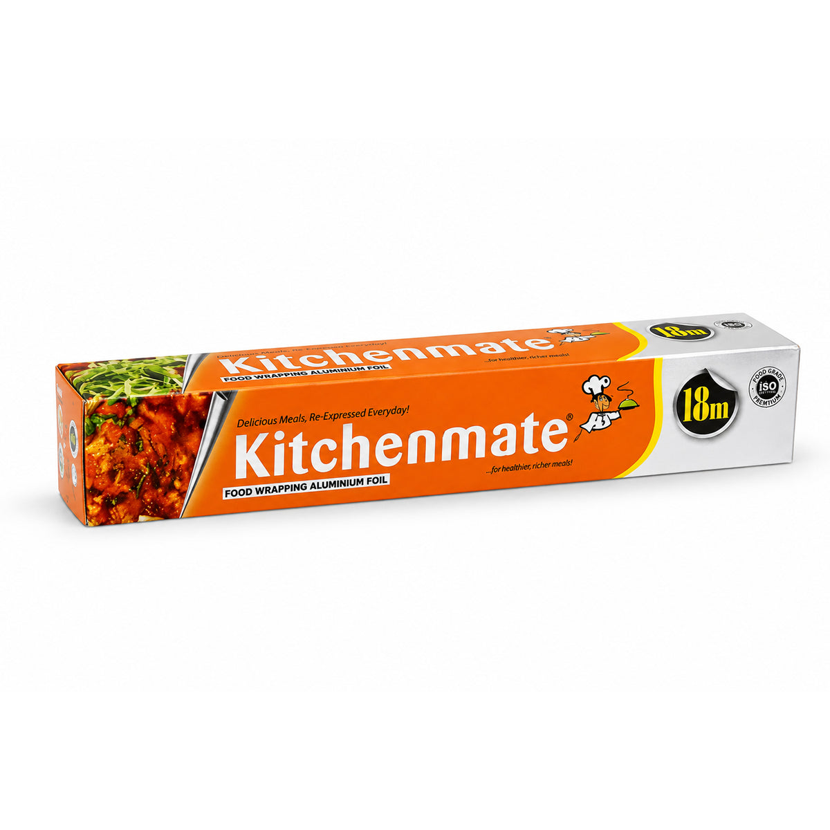 KitchenMate Silver Aluminium Foil | 18 Metres | 11 Microns (Pack of 2)