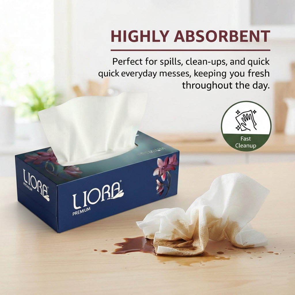 Liora Soft Facial Tissue Box