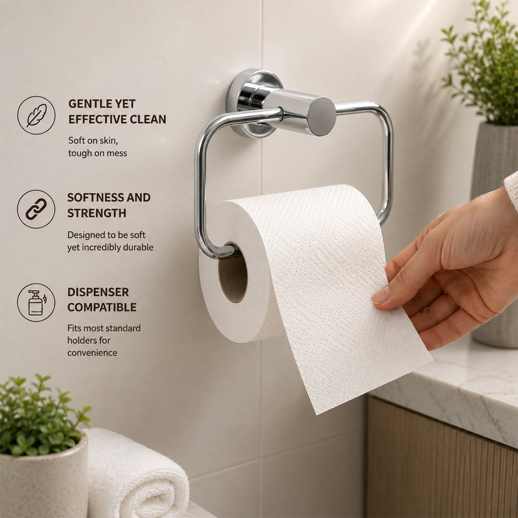 Liora 3 Ply Toilet Paper Roll | 235 Pulls × 10 Rolls | 2,350 Pulls (Pack of 2)