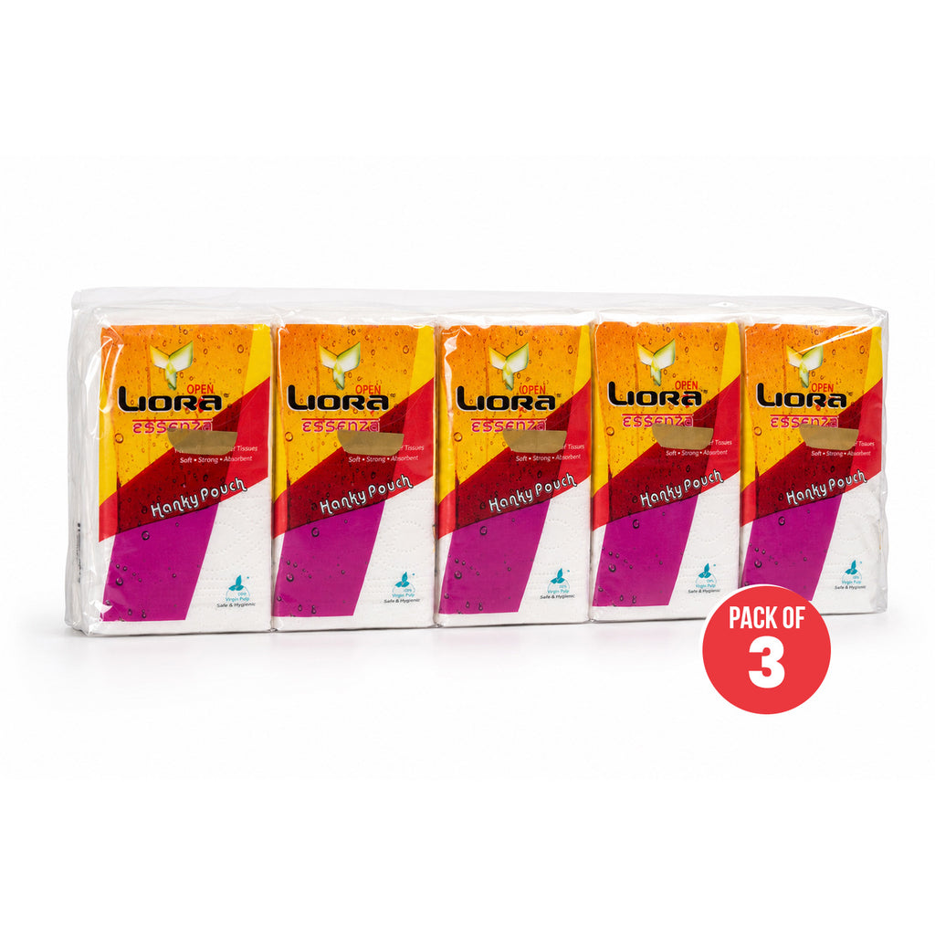 Liora Hanky Pouch | 10 Pulls (Pack of 3)