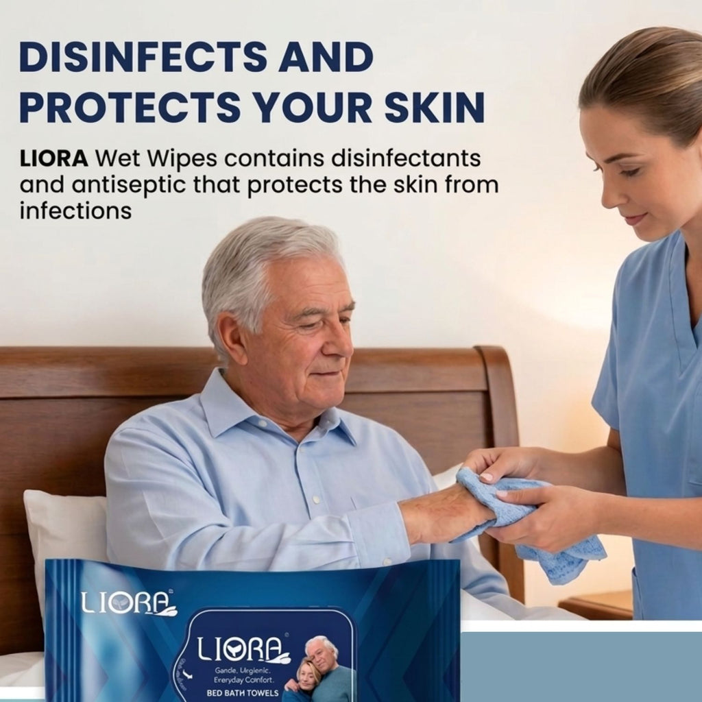 Liora Bed Bath Towel Wipes