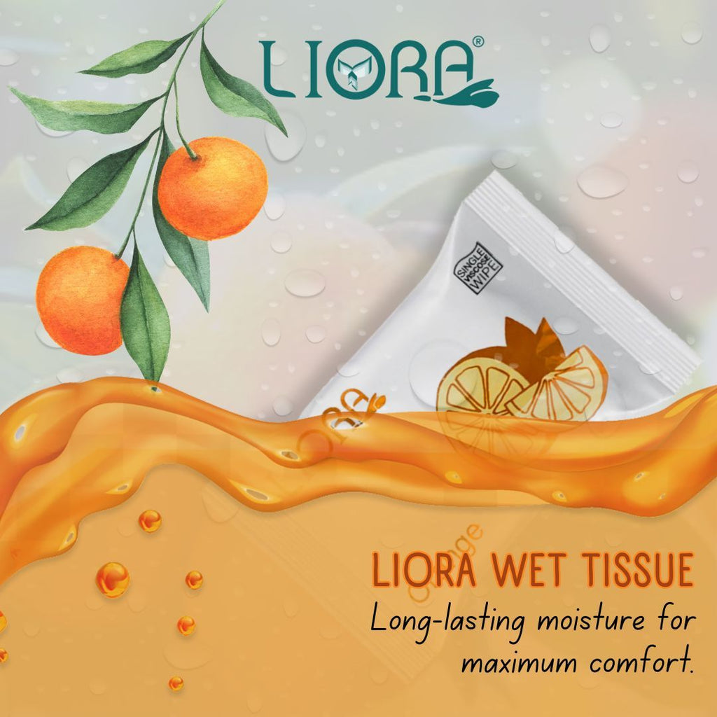Liora Face Cleansing Single Wet Wipes