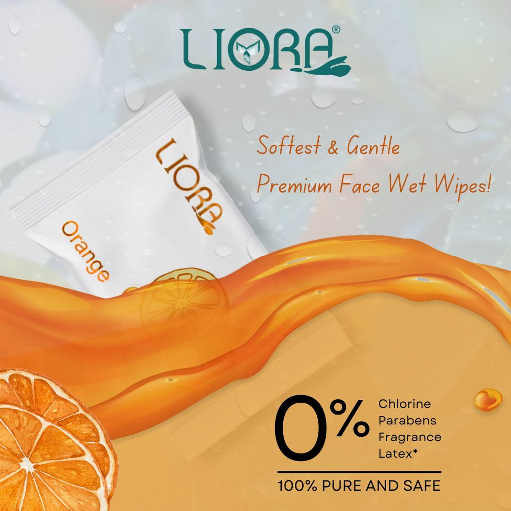 Liora Face Cleansing Single Wet Wipes